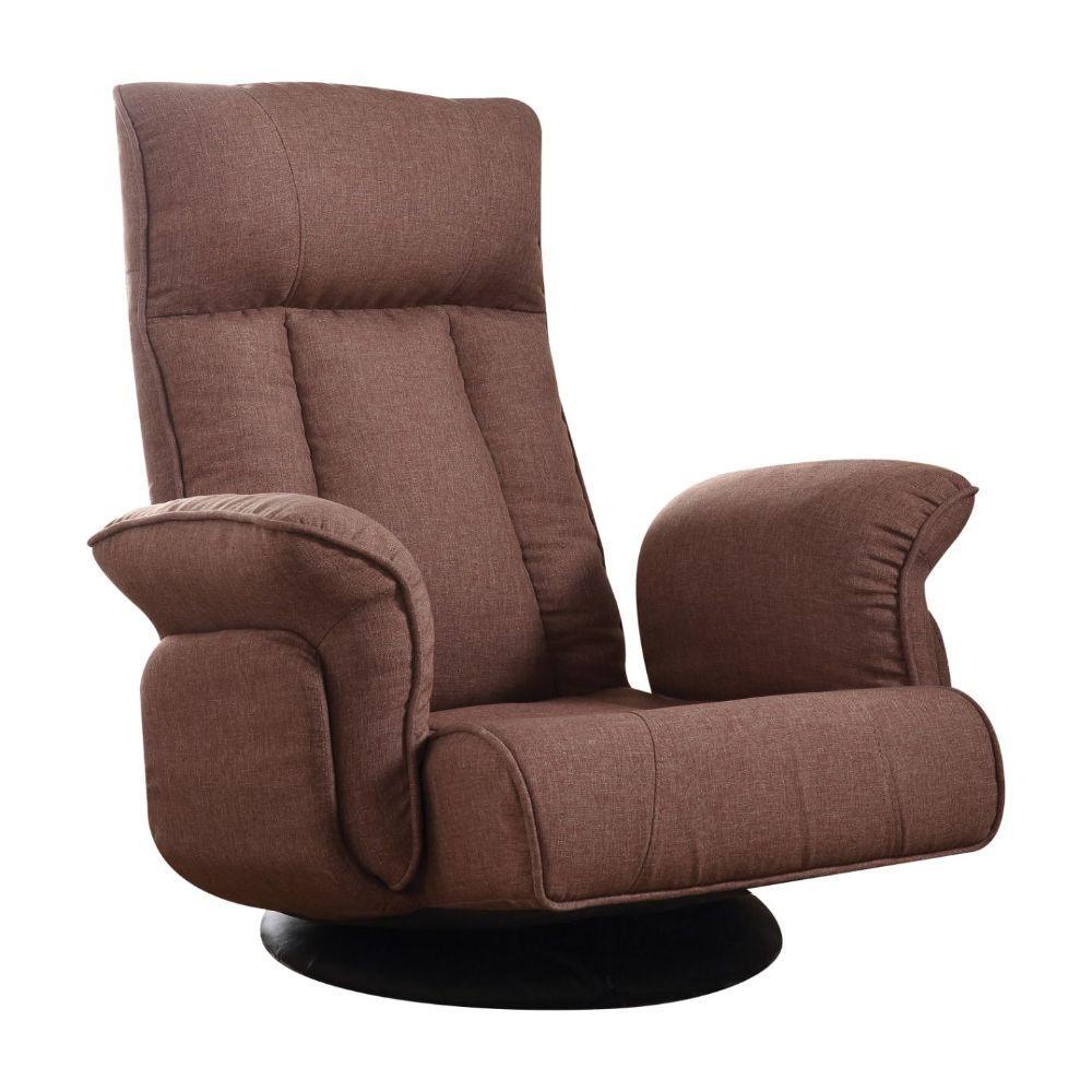 ACME - Phemie - Youth Game Chair - Chocolate Fabric - 5th Avenue Furniture