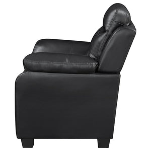 CoasterEveryday - Finley - Tufted Upholstered Chair - Black - 5th Avenue Furniture