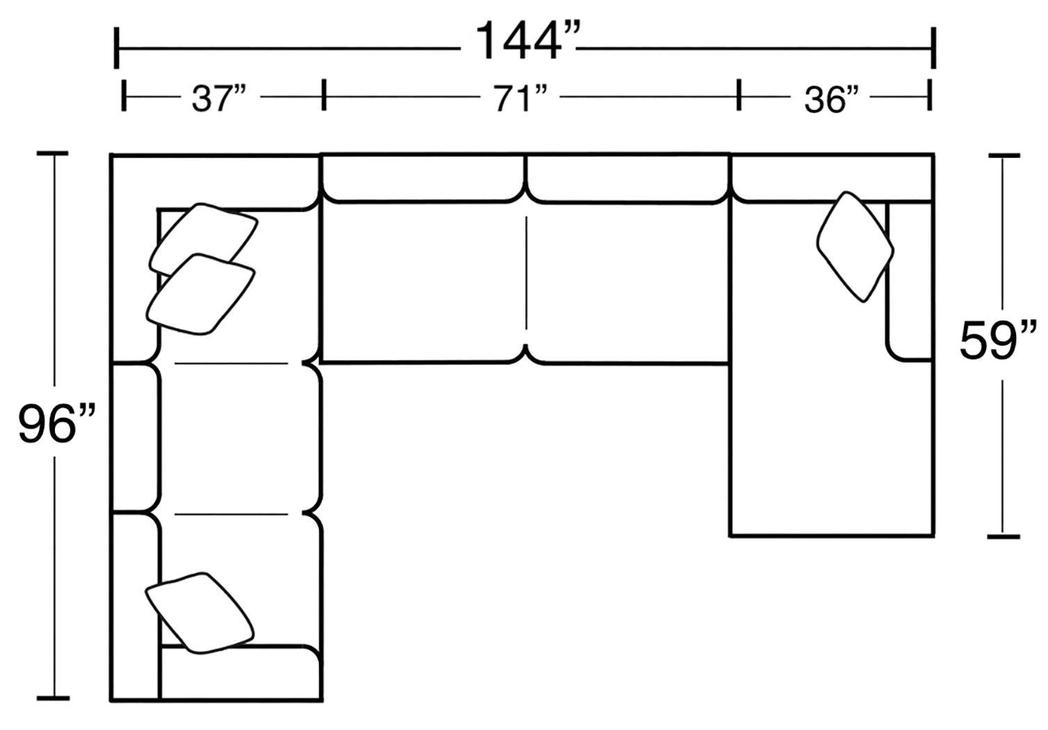 Jackson - Harper - Sectional - 5th Avenue Furniture