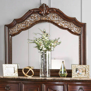 Furniture of America - Menodora - Mirror - Brown Cherry - 5th Avenue Furniture