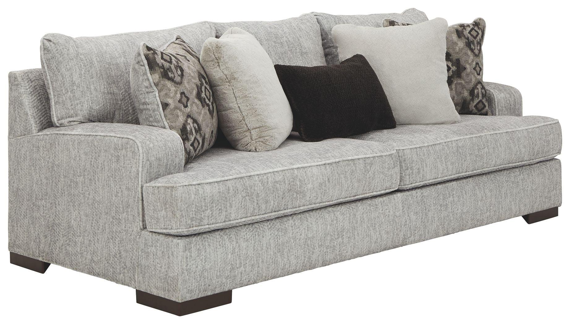 Benchcraft® - Mercado - Pewter - Sofa - 5th Avenue Furniture