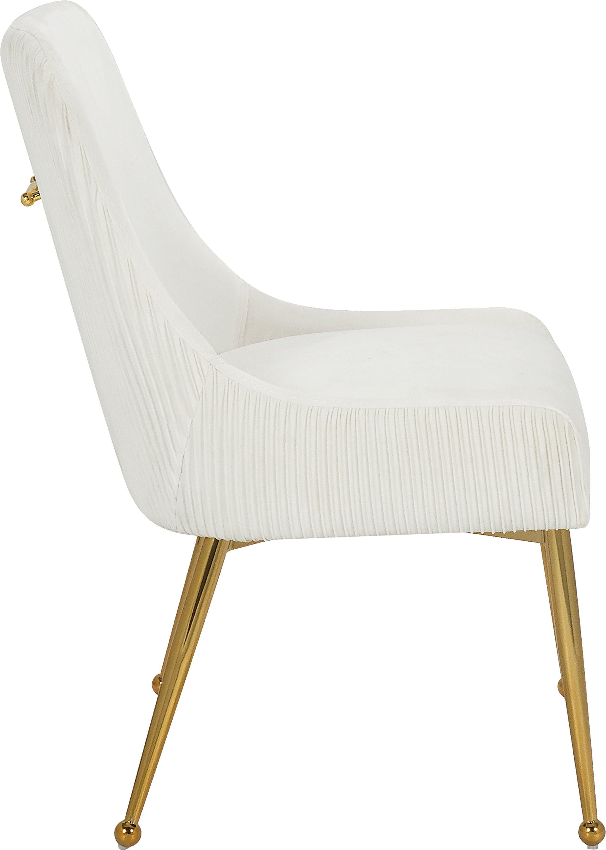 Meridian Furniture - Ace - Dining Chair with Gold Legs (Set of 2) - 5th Avenue Furniture