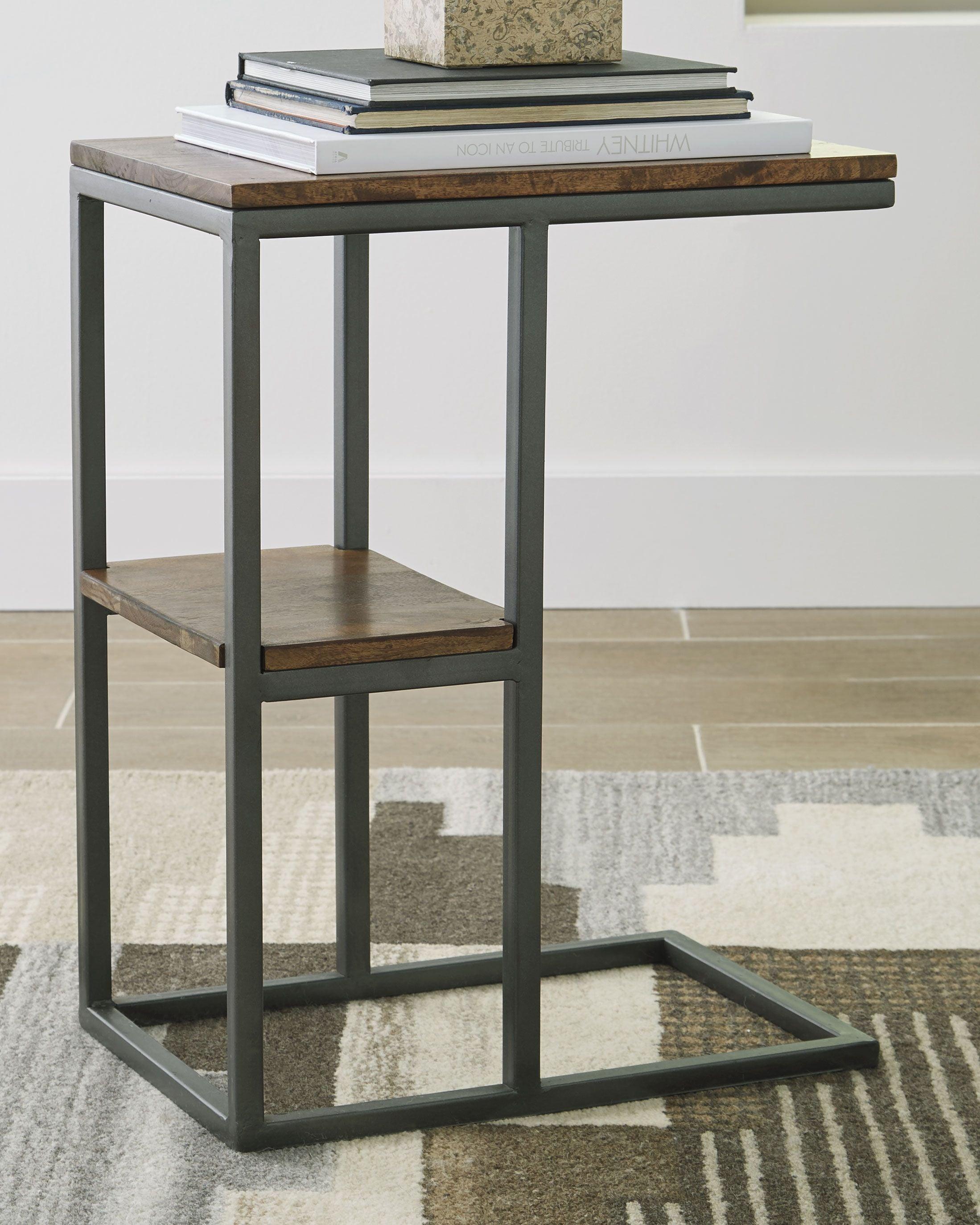 Ashley Furniture - Forestmin - Natural / Black - Accent Table - 5th Avenue Furniture