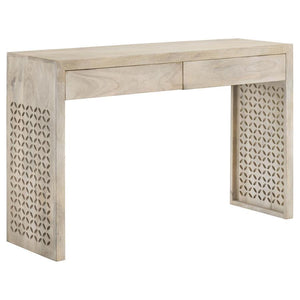 CoasterEssence - Rickman - Rectangular 2-Drawer Console Table - White Washed - 5th Avenue Furniture