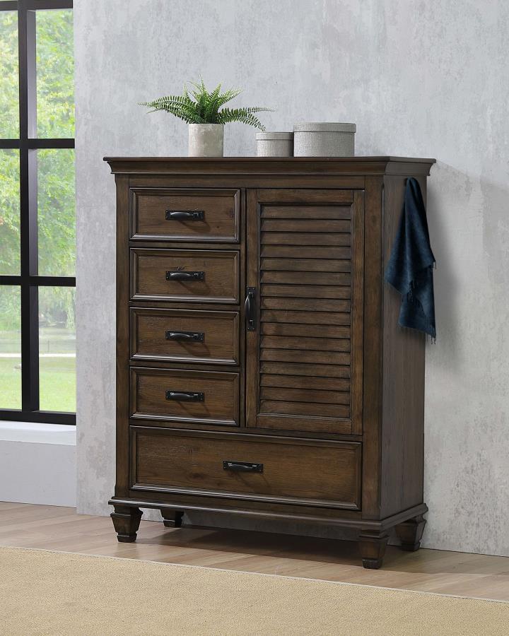 CoasterEssence - Franco - 5-drawer Gentleman’s Chest - 5th Avenue Furniture