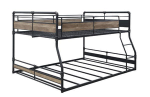 ACME - Cordelia - Bunk Bed - Antique Oak, Sandy Black & Dark Bronze Hand-Brushed Finish - 5th Avenue Furniture