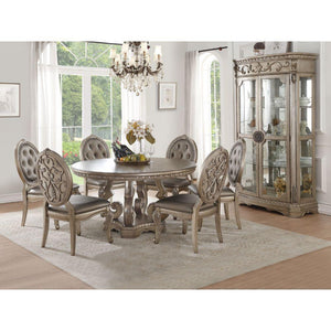 ACME - Northville - Dining Table - Antique Silver - 5th Avenue Furniture