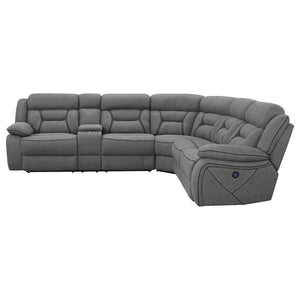 CoasterEssence - Higgins - Four-Piece Upholstered Power Sectional - 5th Avenue Furniture