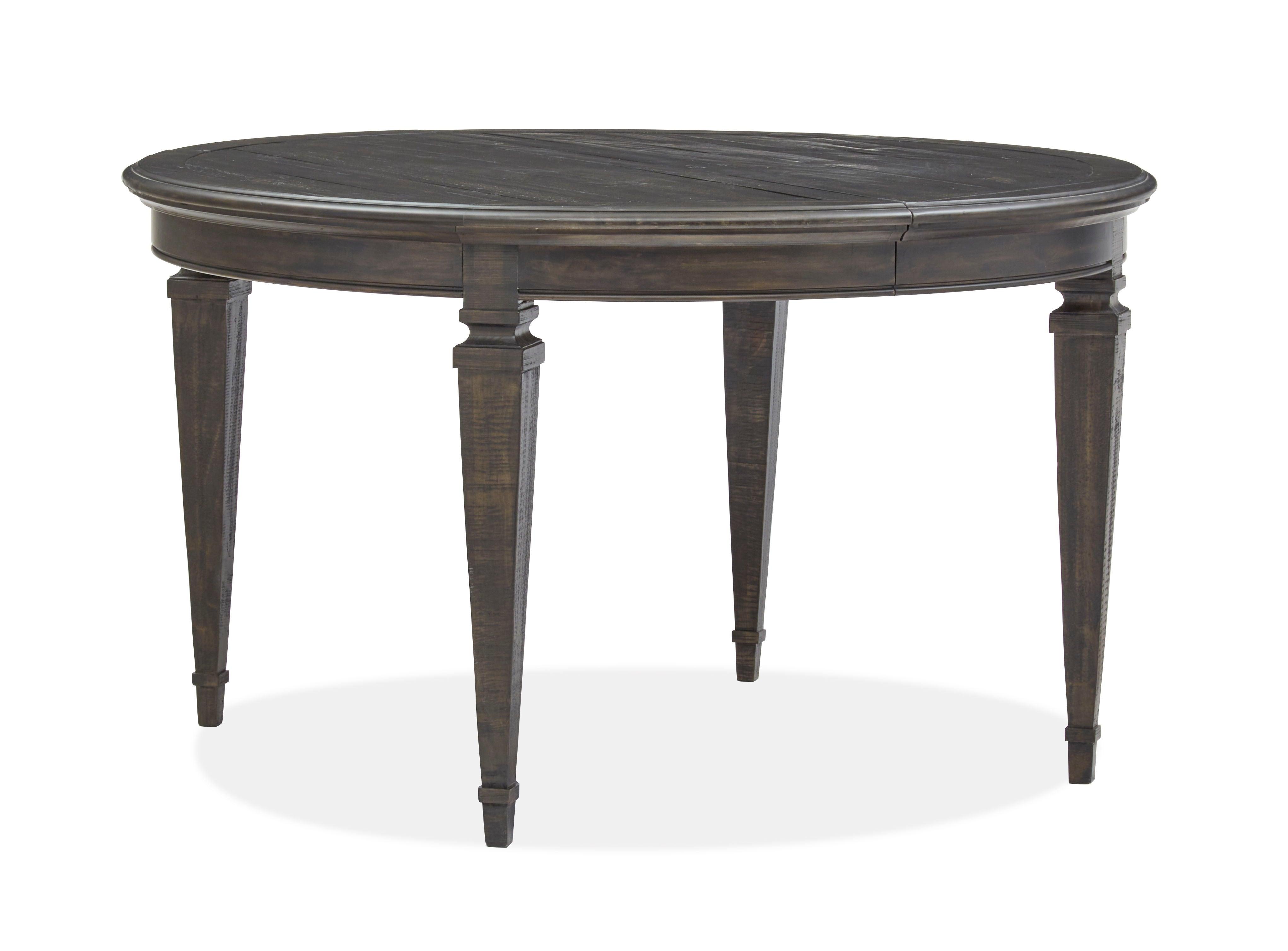 Magnussen Furniture - Calistoga - Round Dining Table - Weathered Charcoal - 5th Avenue Furniture