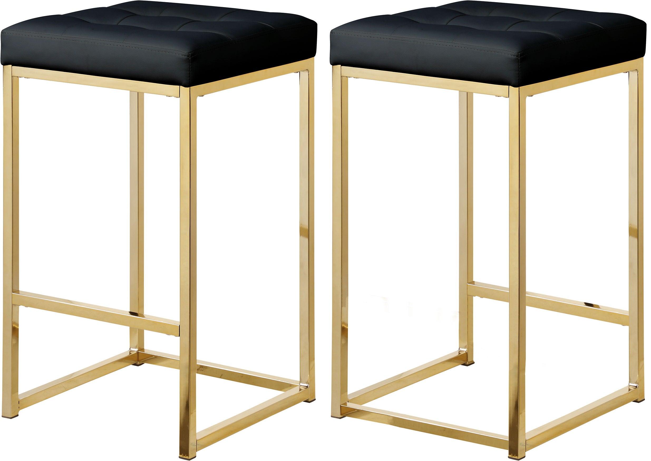 Meridian Furniture - Nicola - Steel Stool (Set of 2) - 5th Avenue Furniture