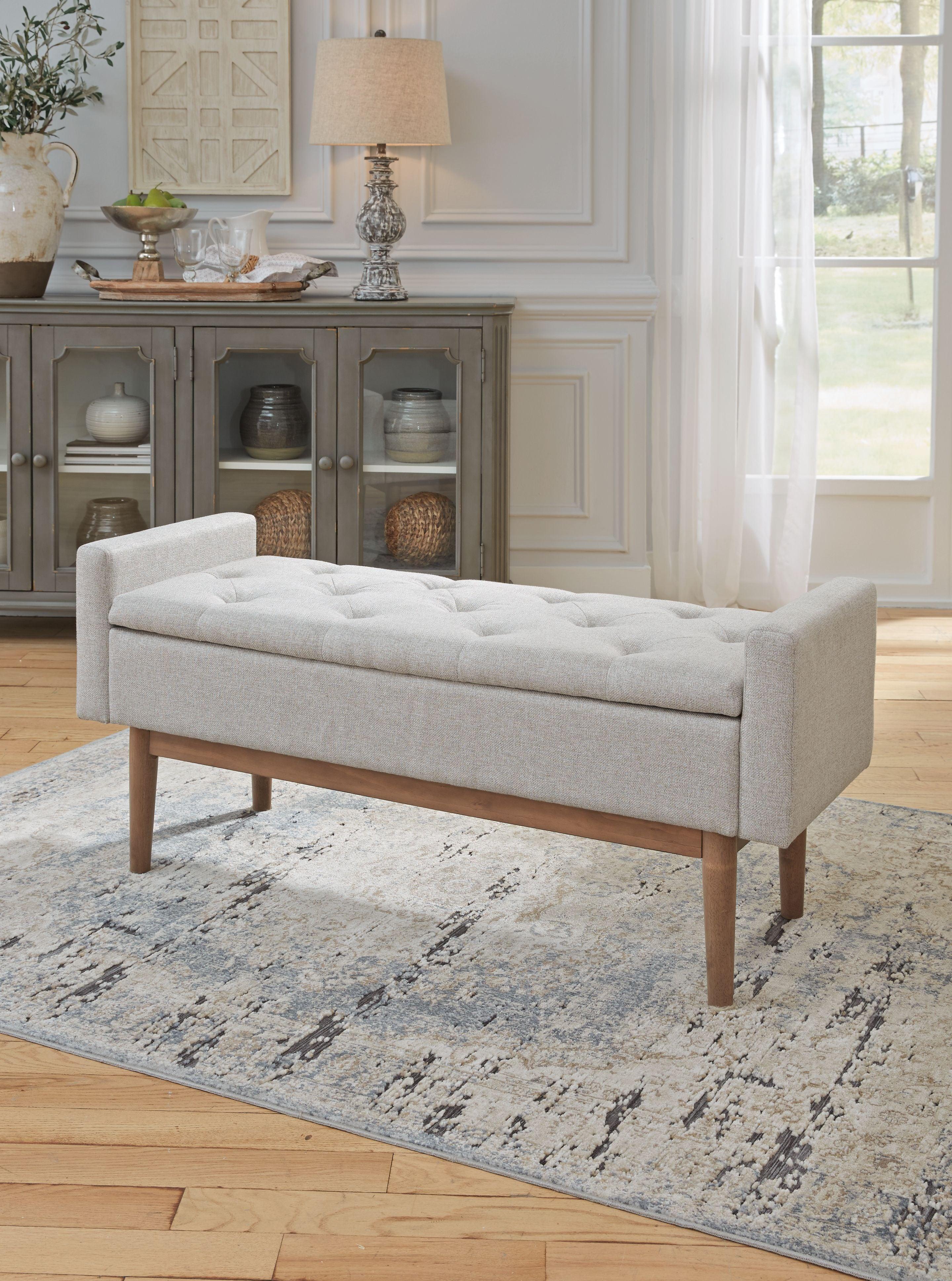 Ashley Furniture - Briarson - Beige / Brown - Storage Bench - 5th Avenue Furniture