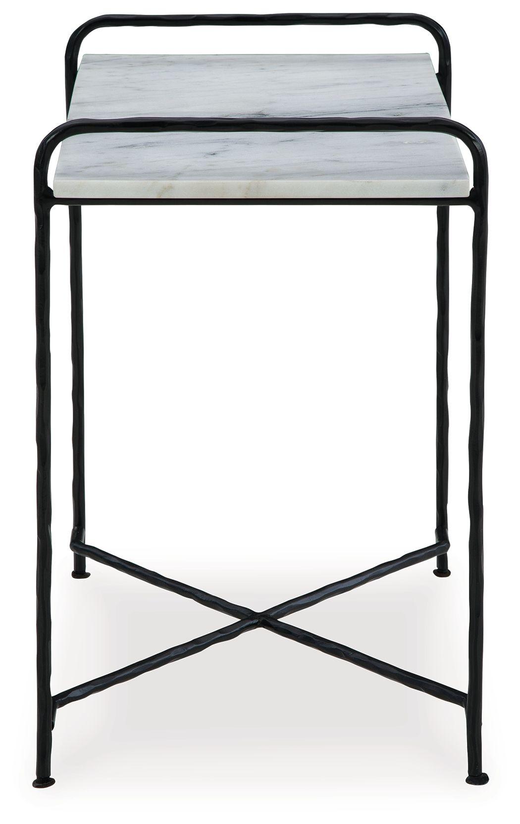 Signature Design by Ashley® - Ashber - White / Black - Accent Table - 5th Avenue Furniture