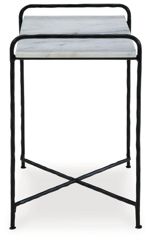Signature Design by Ashley® - Ashber - White / Black - Accent Table - 5th Avenue Furniture