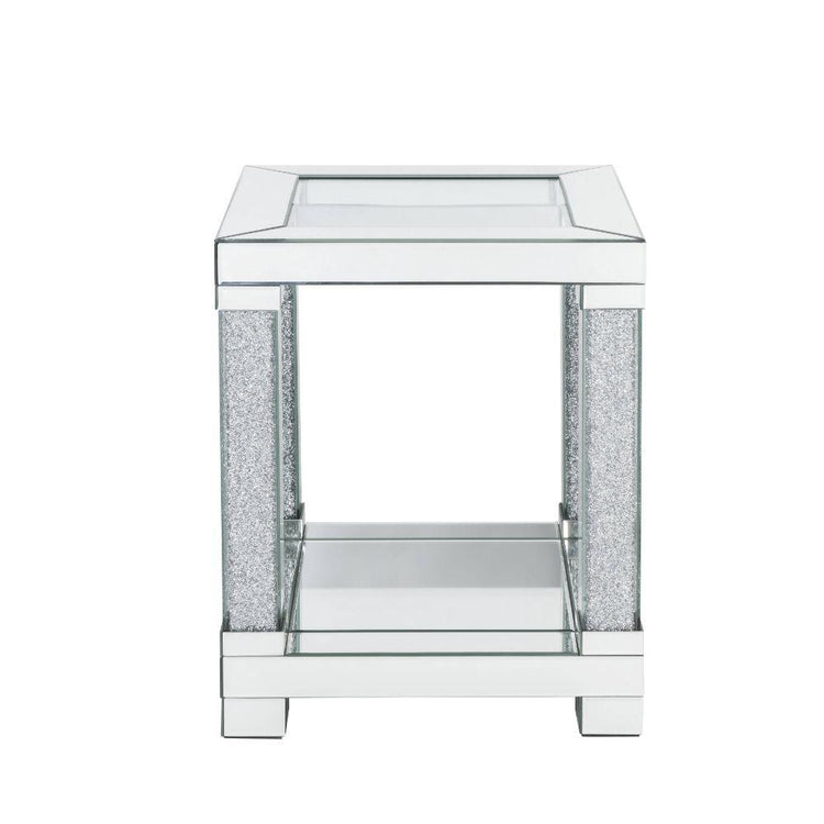 ACME - Noralie - End Table - Mirrored - 24" - 5th Avenue Furniture