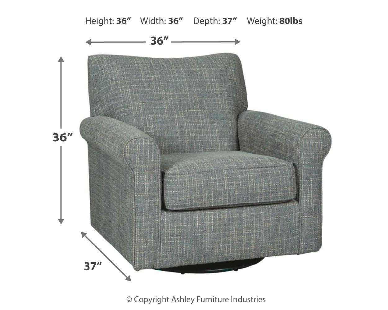 Ashley Furniture - Renley - Ash - Swivel Glider Accent Chair - 5th Avenue Furniture