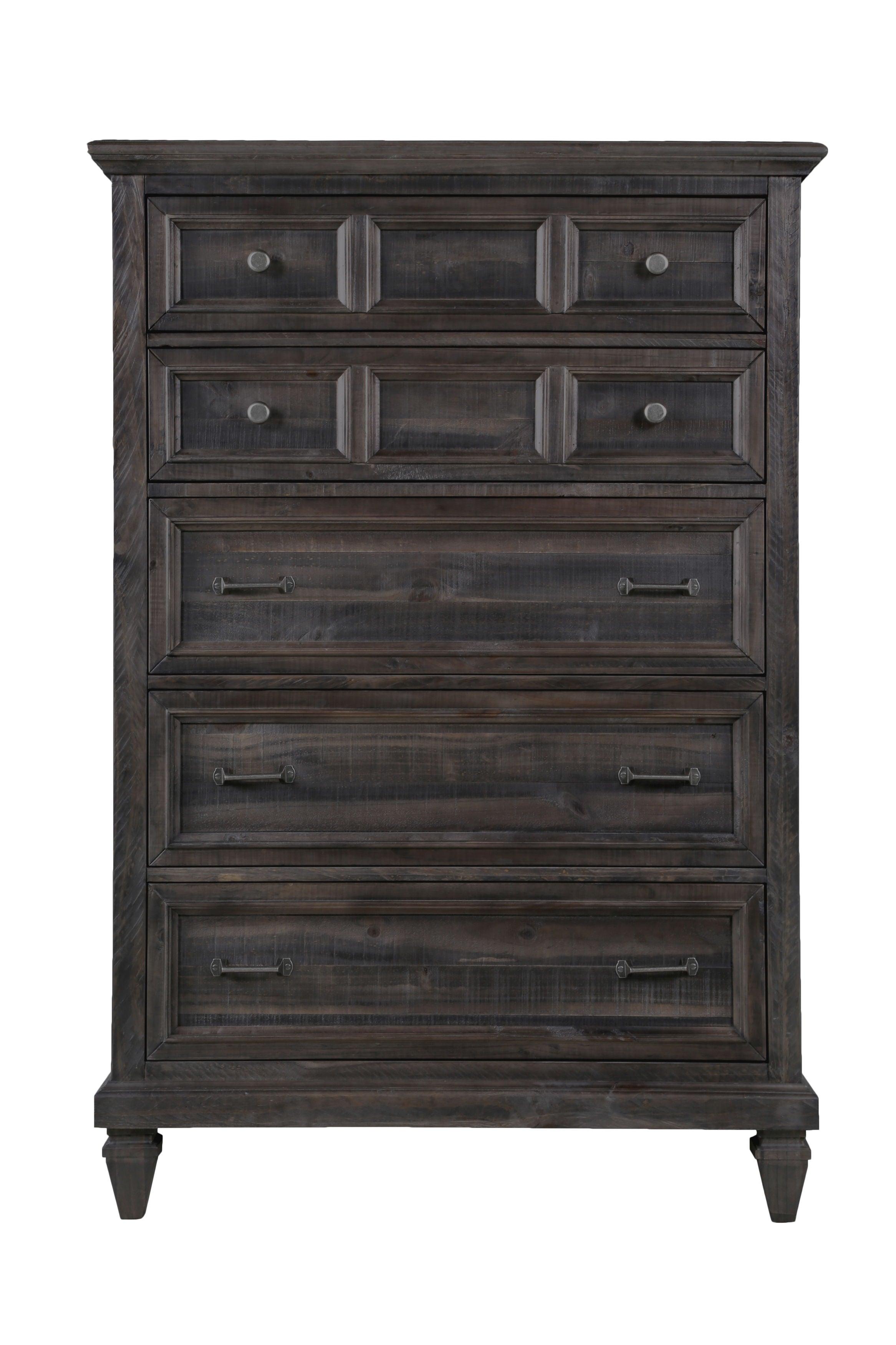 Magnussen Furniture - Calistoga - 5 Drawer Chest In Weathered Charcoal - Weathered Charcoal - 5th Avenue Furniture