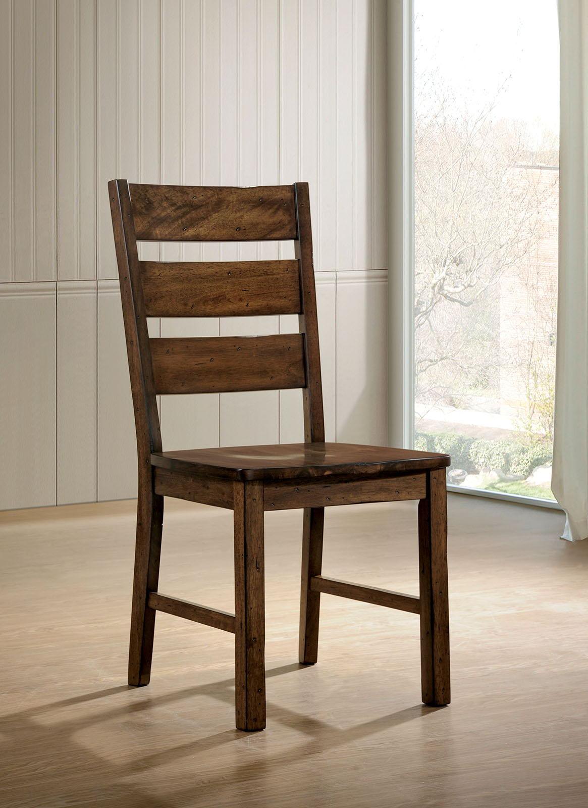 Furniture of America - Dulce - Side Chair (Set of 2) - Walnut - 5th Avenue Furniture