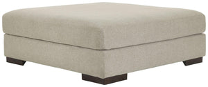 Ashley® - Lyndeboro - Wicker - Oversized Accent Ottoman - 5th Avenue Furniture