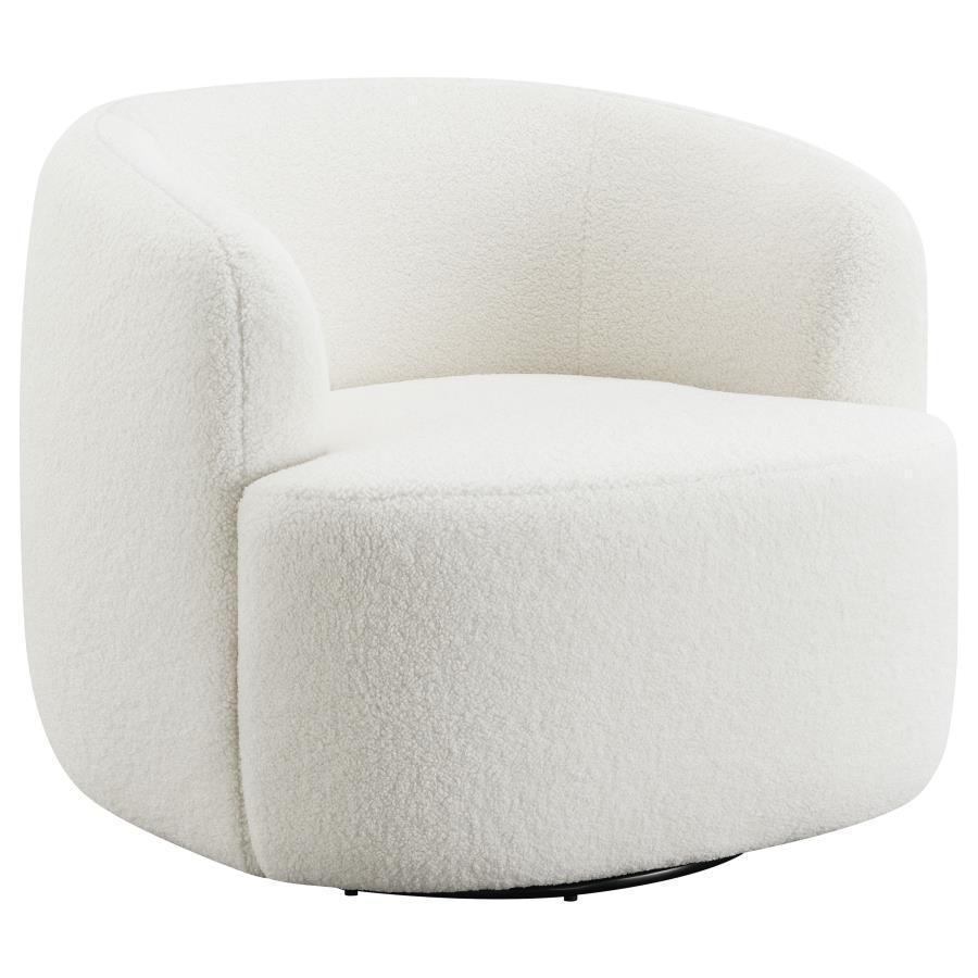 CoasterElevations - Hudson - Upholstered Swivel Chair - Natural - 5th Avenue Furniture