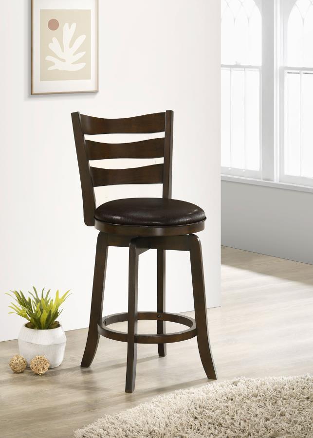 CoasterEssence - Murphy - Ladder Back Swivel Bar Stool - 5th Avenue Furniture