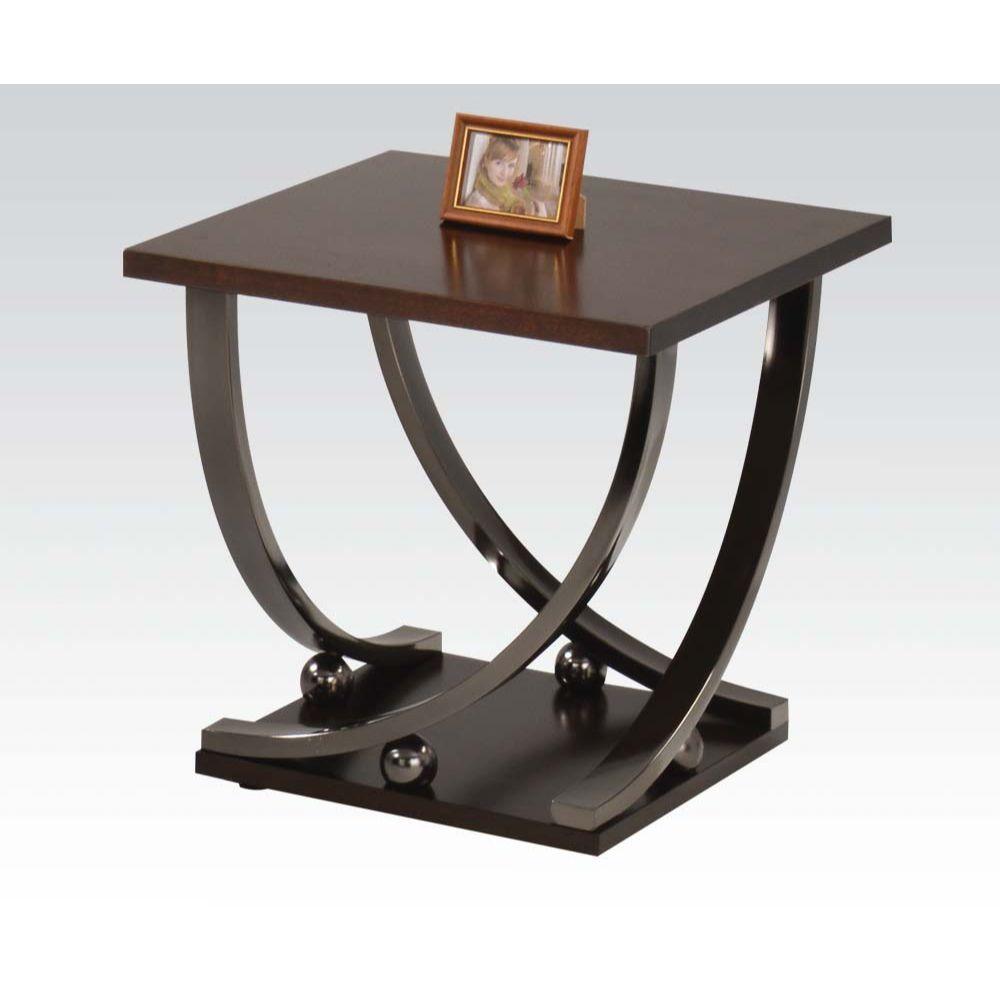 ACME - Isiah - End Table - Black Nickel - 5th Avenue Furniture