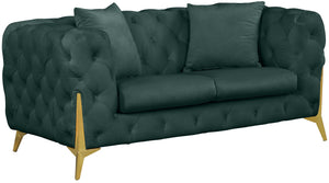 Meridian Furniture - Kingdom - Loveseat - Green - 5th Avenue Furniture