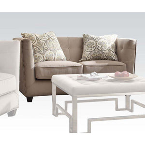 ACME - Juliana - Loveseat - Beige Fabric - 5th Avenue Furniture