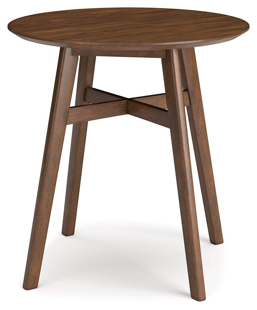 Signature Design by Ashley® - Lyncott - Brown - Round Dining Room Counter Table - 5th Avenue Furniture