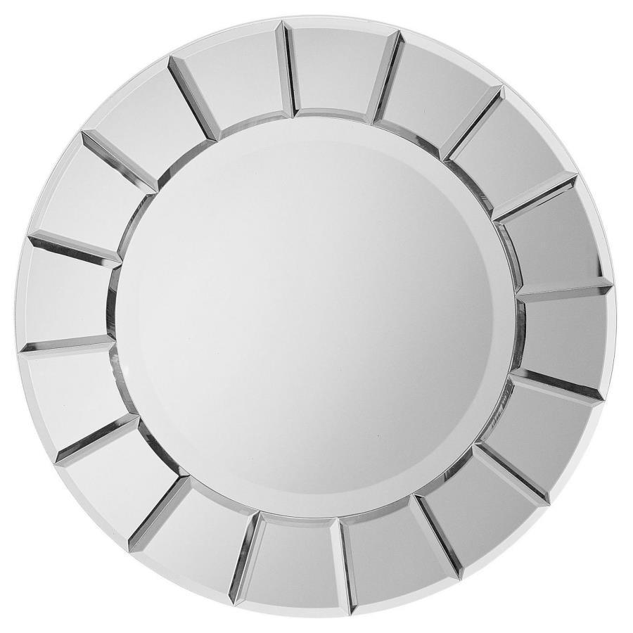 CoasterEveryday - Fez - Round Sun-Shaped Mirror - Silver - 5th Avenue Furniture