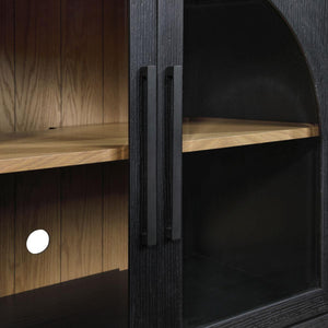 Steve Silver Furniture - Magnolia - Cathedral Doored Server - Black - 5th Avenue Furniture