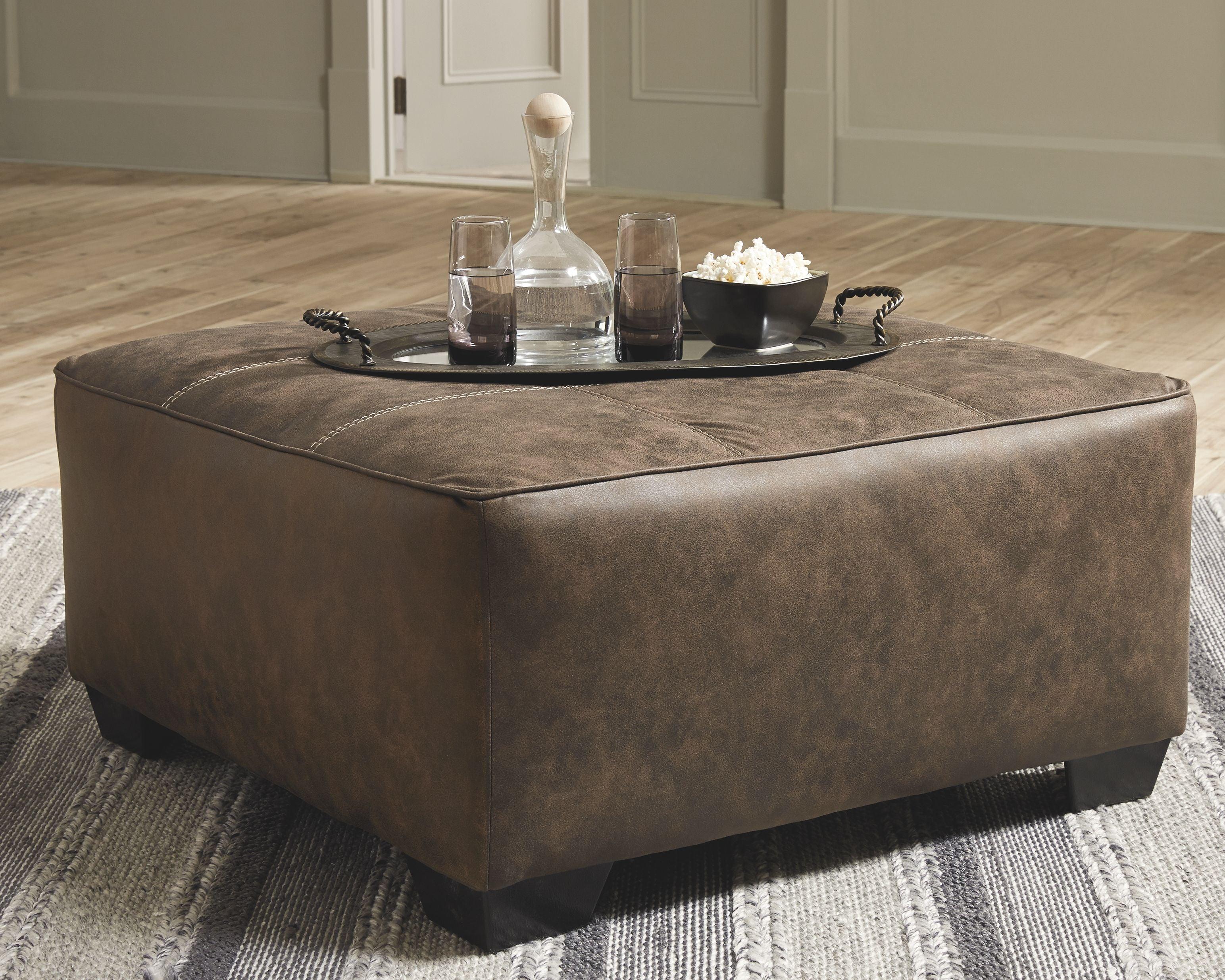 Ashley Furniture - Abalone - Chocolate - Oversized Accent Ottoman - 5th Avenue Furniture