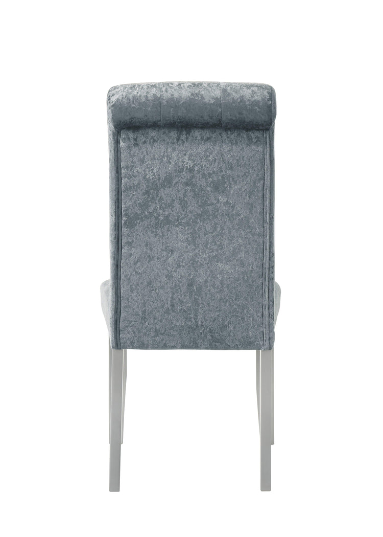 Crown Mark - Vela - Side Chair (Set of 2) - Gray - 5th Avenue Furniture