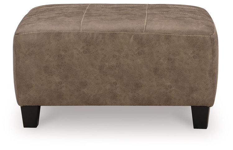 Navi - Fossil - Oversized Accent Ottoman - 5th Avenue Furniture