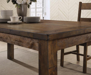 CoasterEveryday - Coleman - Rectangular Dining Table - Rustic Golden Brown - 5th Avenue Furniture