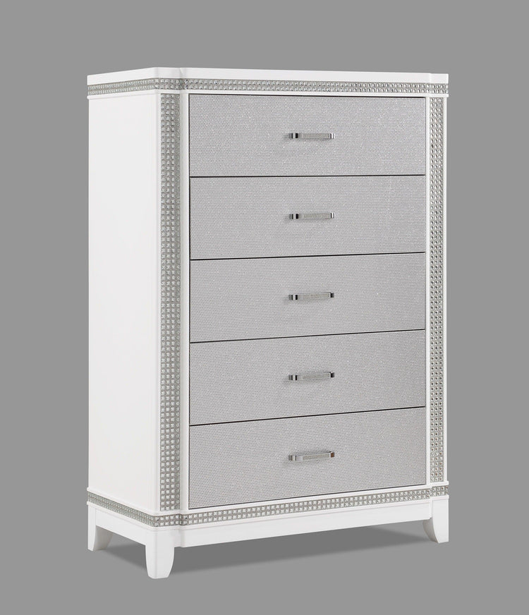 Crown Mark - Ariane - Chest - White - 5th Avenue Furniture