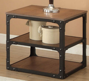 ACME - Kenton - End Table - Oak & Black - 5th Avenue Furniture