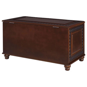 CoasterElevations - Finlay - Flip Open Storage Cedar Chest - Deep Tobacco - 5th Avenue Furniture