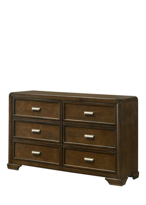 Crown Mark - Coffield - Dresser & Mirror - Brown - 5th Avenue Furniture