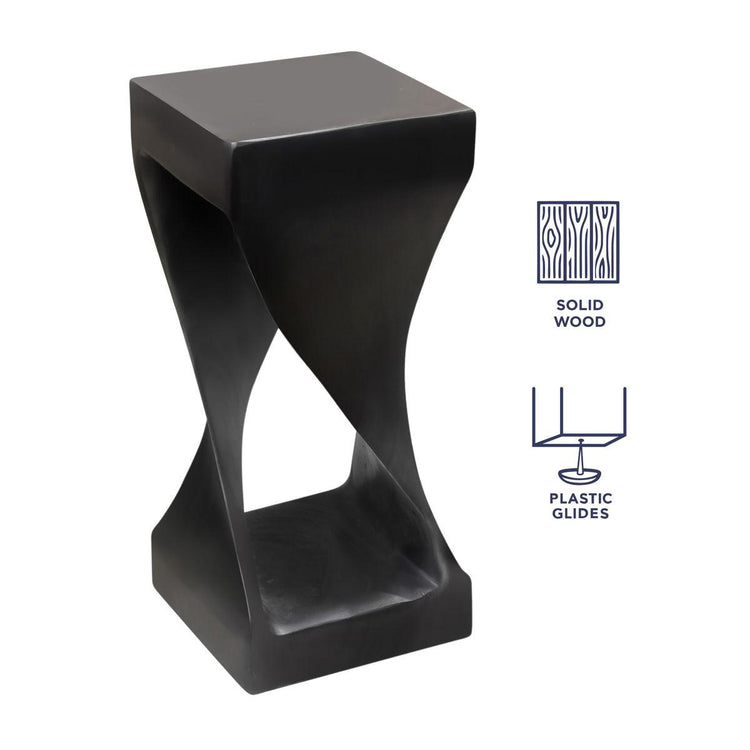 Steve Silver Furniture - Solana - Solid Wood Accent Table - Black - 5th Avenue Furniture