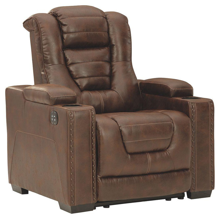 Ashley Furniture - Owner's - Thyme - Pwr Recliner/Adj Headrest - 5th Avenue Furniture