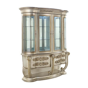 ACME - Danae - Curio - Champagne & Gold Finish - 5th Avenue Furniture