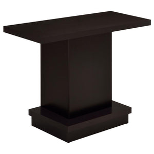 CoasterEveryday - Reston - Pedestal Sofa Table - Cappuccino - 5th Avenue Furniture