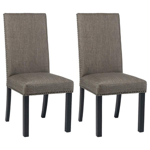 CoasterEssence - Hubbard - Upholstered Side Chairs (Set of 2) - Charcoal - 5th Avenue Furniture