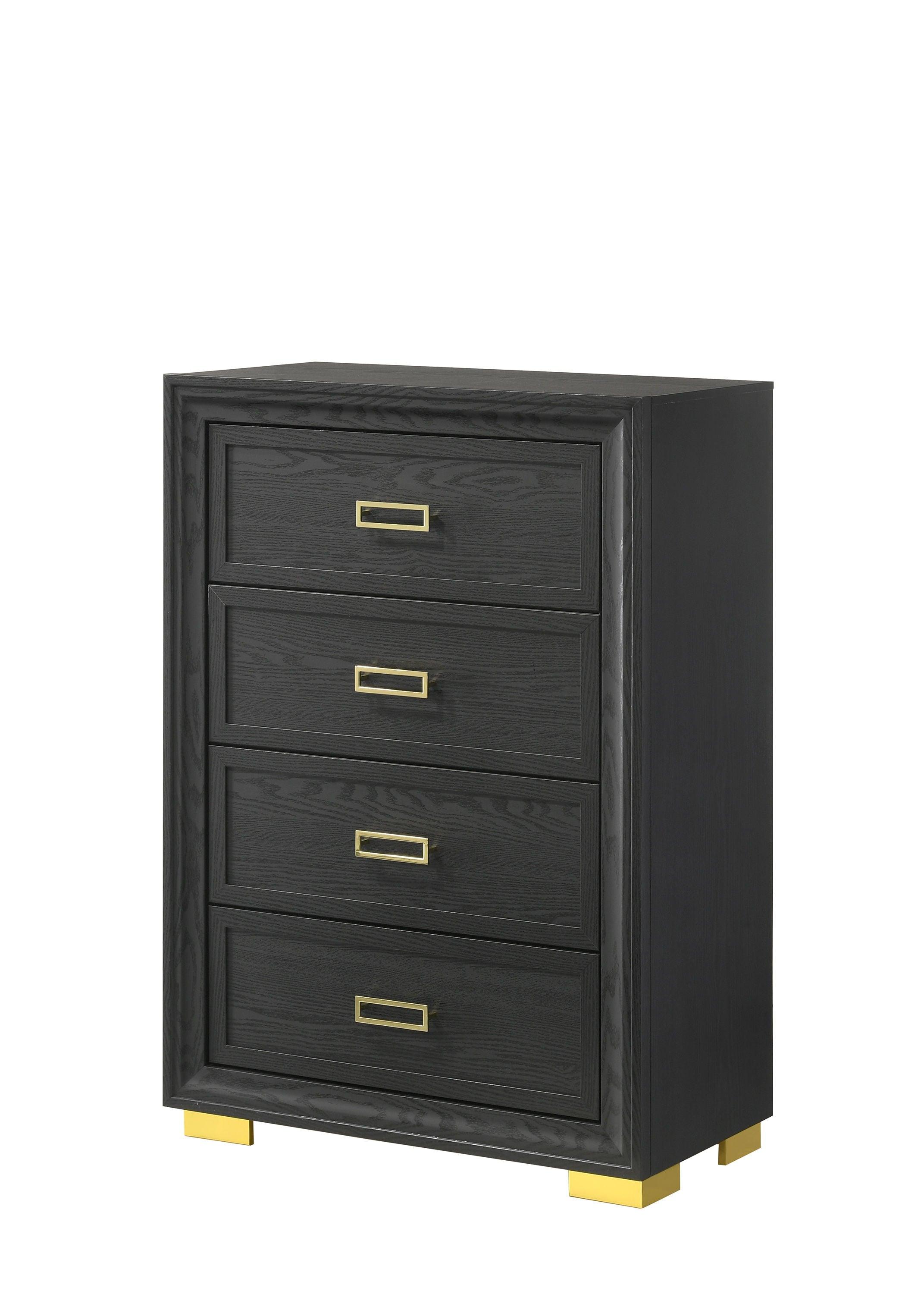 Crown Mark - Pepe - Chest - Black - 5th Avenue Furniture