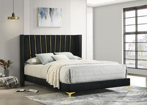 Coaster Fine Furniture - Kendall - Upholstered Tufted Panel Bed - 5th Avenue Furniture