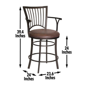 Steve Silver Furniture - Bayview - Swivel Stool - 5th Avenue Furniture