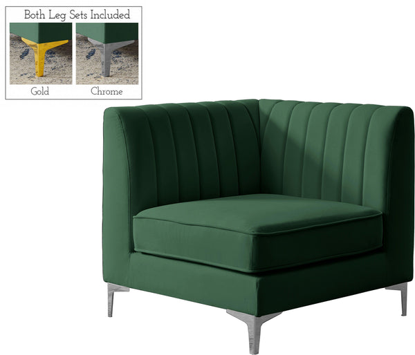 Meridian Furniture - Alina - Corner Chair - 5th Avenue Furniture