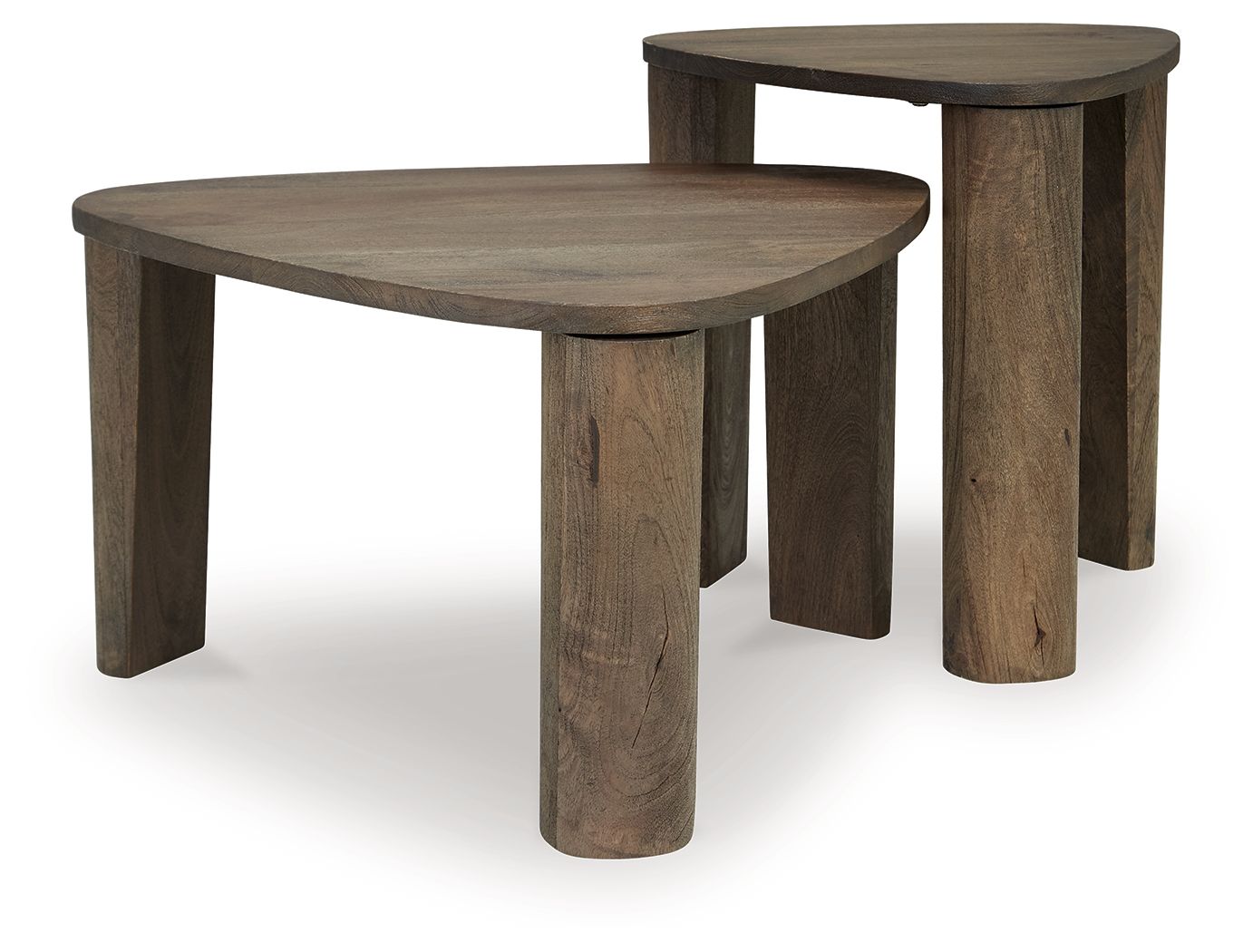 Reidport - Grayish Brown - Accent Cocktail Table Set (Set of 2) - 5th Avenue Furniture