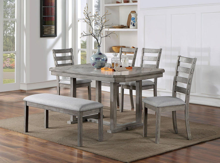 Furniture of America - Laquila - Dining Table - Gray - 5th Avenue Furniture