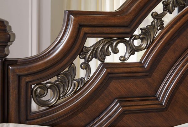 Signature Design by Ashley® - Lavinton - Poster Bed - 5th Avenue Furniture